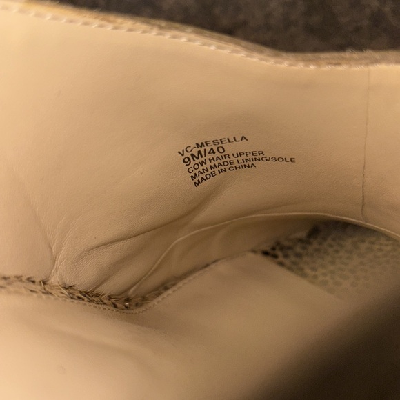 Vince Camuto Mesella calf hair leopard print peep toe mules - Picture 9 of 10